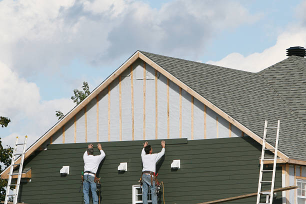 Professional Siding Contractor technician working in Bunn, NC